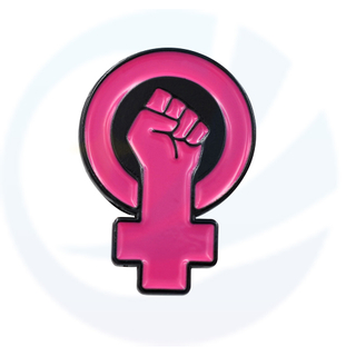 Custom Woman Power Email Revers Pin Hersteller