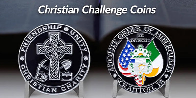 Christliche Herausforderung Münzen
