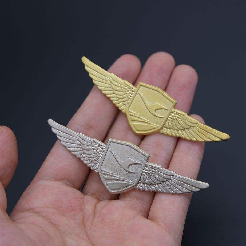 Benutzerdefinierte Metall Pin 3D Custom Metall Pilot Wings Pin Abzeichen